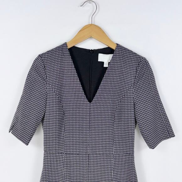 Boss Hugo Boss Women's Dalissa Sheath Dress Size 4 Purple Grey Printed - Picture 4 of 16